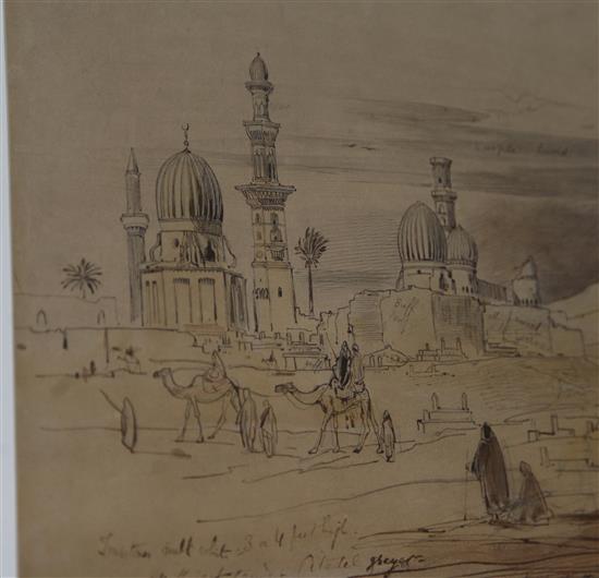 Edward Lear (1812-1888) Cairo, 10th January 1869 9.25 x 17.5in.